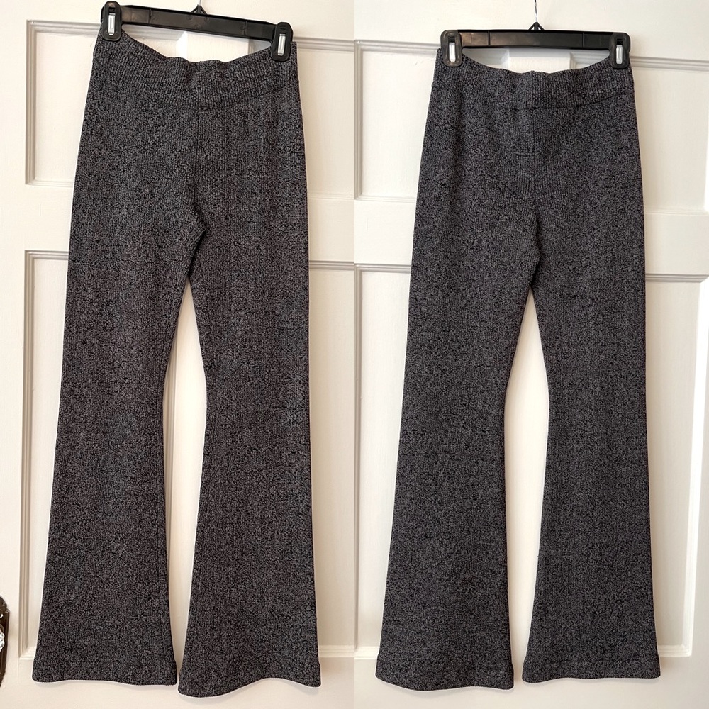 INTERMIX Fiona Charcoal Marled Flare Pant Size P/XS